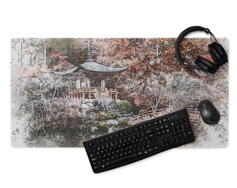 Dessous de table japonais pour temple : grand sanctuaire shinto aquarelle