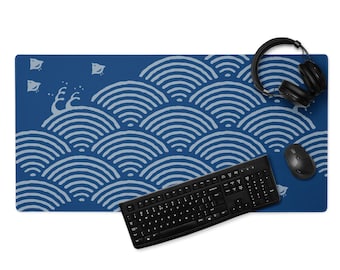 Tapis de bureau Mizu Seigaiha Wave : très grand design japonais