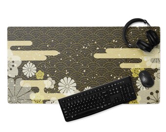 Tapis de bureau japonais Mizu Kumo Water Cloud : antidérapant pour les jeux et le bureau