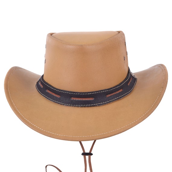 Genuine Leather Western Cowboy Hat - Etsy