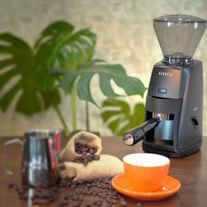 Adaptador de suporte de porta-filtro para moedor Baratza Encore ESP - com funil integrado para trabalhar com ferramenta WDT
