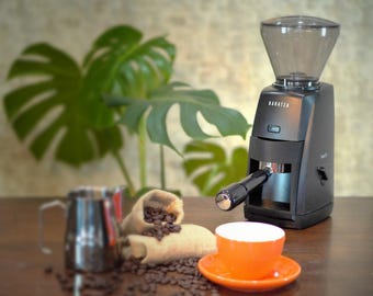 Portafilter Holder Adapter for Baratza Encore ESP grinder - with built-in funnel to wrk with WDT tool