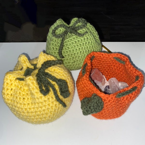 Crochet Bag |Handmade| Fruit Crochet Coin Purse Pouch