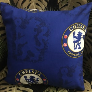 Handmade brand new Chelsea football club fabric cushion cover ideal Valentines easter birthday Housewarming Father Christmas gift