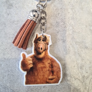 ALF 80's TV Keyring Keychain Hand Bag Charm - Etsy