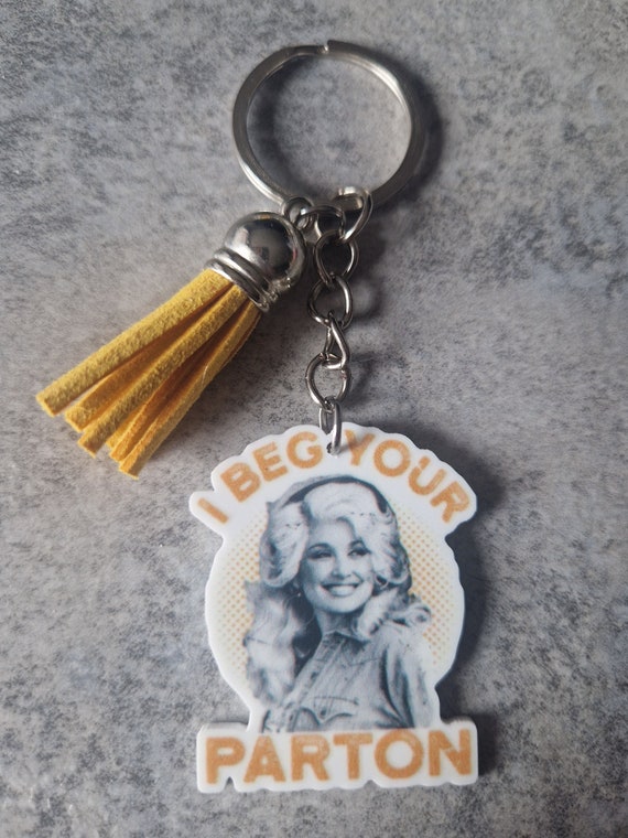 Dolly Parton Keyring Keychain Hand Bag Charm UK