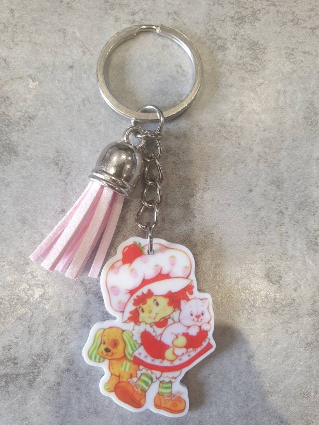 Strawberry Shortcake Retro Keyring Keychain Handbag Charm - Etsy