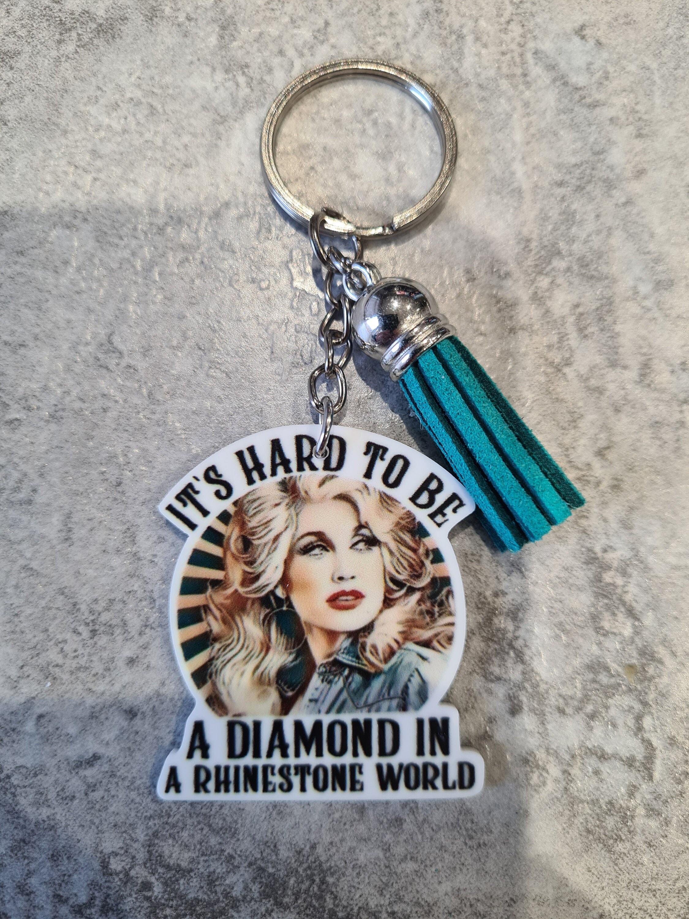 Dolly Parton keyring keychain hand bag charm
