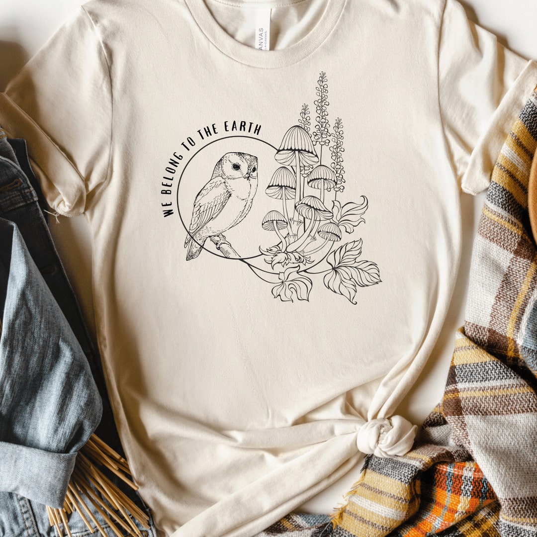 Goblincore Shirt, Cottagegoth Tshirt, Mushroom Earthy Tee