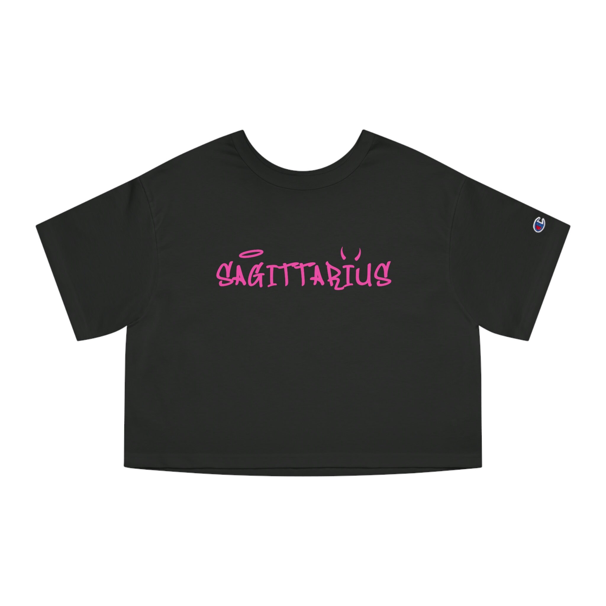 Champion Y2K Crop Top, 2000s Aesthetic, Y2K Zodiac Tee