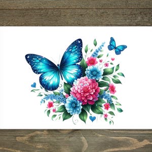Butterfly chopping board, floral chopping board ,butterfly gift, kitchen gift, Christmas gift, Gardner gift, gift for friend, butterflies