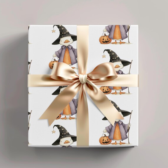 Halloween goose Wrapping A3 Paper Sheets 3 x Sheets, Halloween gift wrap, Halloween goose, funny goose, cute goose gift wrap, Halloween