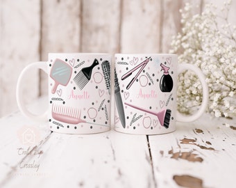 Hair dresser mug, hair stylist mug, gift for hair dresser, mothers day gift for her, mothers day, birthday gift, coffee mug, hair stylist