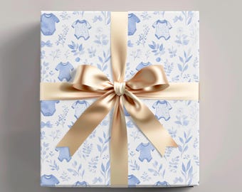 Baby shower wrapping paper, 3 x a3 sheets, baby boy wrapping, baby girl wrapping, new baby wrapping, new born wrapping, baby wrapping