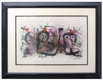 Lithographie originale de Joan Miró