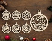 2022 Tiger Christmas Ornament Tree Ball Decorations Craft Hanging Bauble Paper art templates Cricut Glowforge SVG, DXF, AI 090