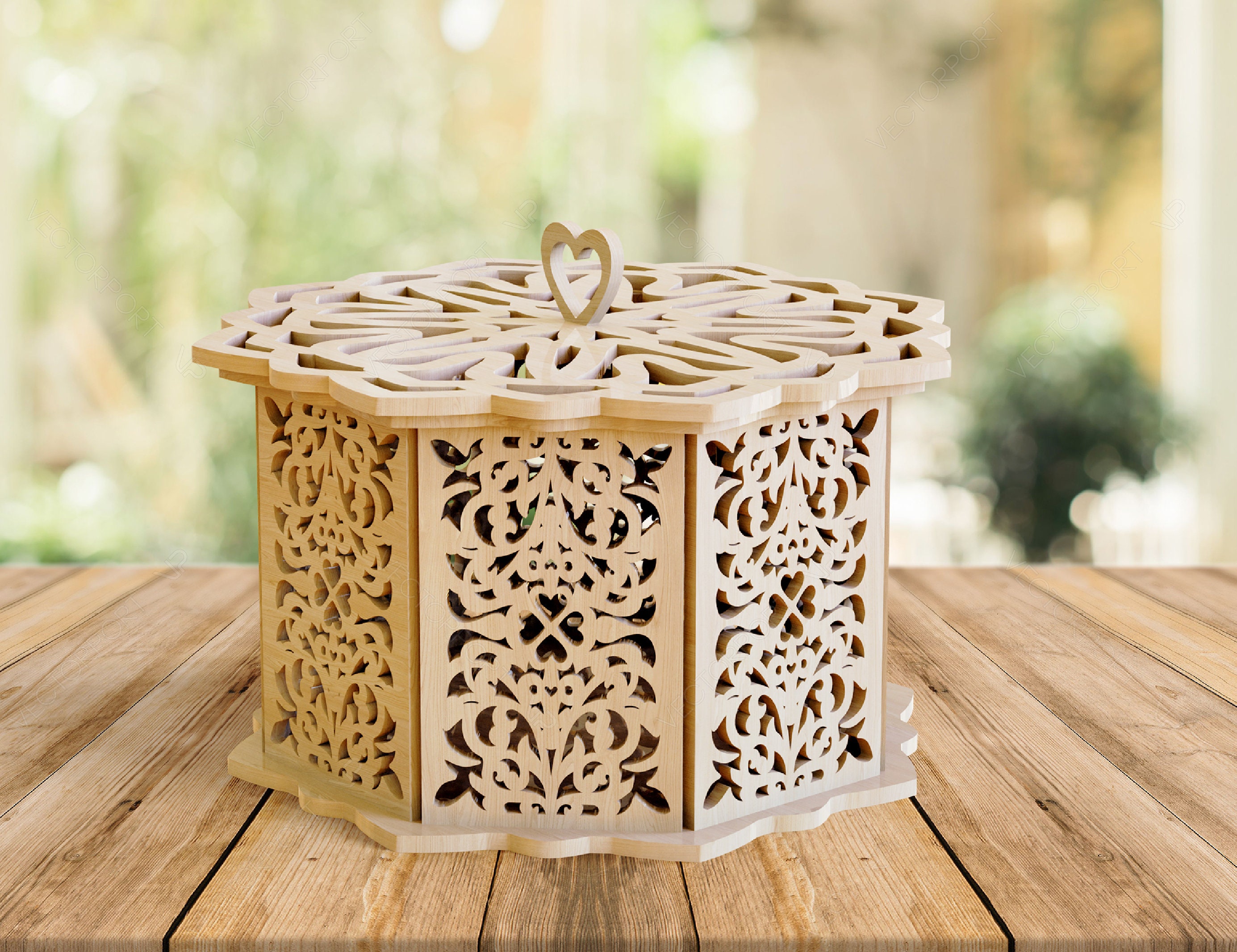 Ornaments Wooden Gift Box Laser Cut 01 Graphic by LaijuAkter · Creative  Fabrica