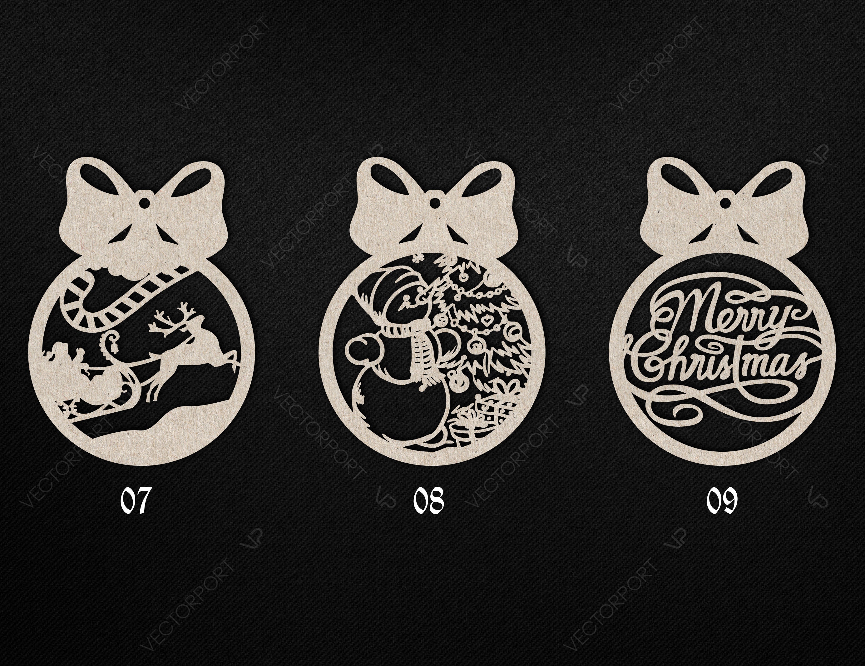 15 Christmas Balls Tree Decorations Craft Hanging Bauble Paper Etsy