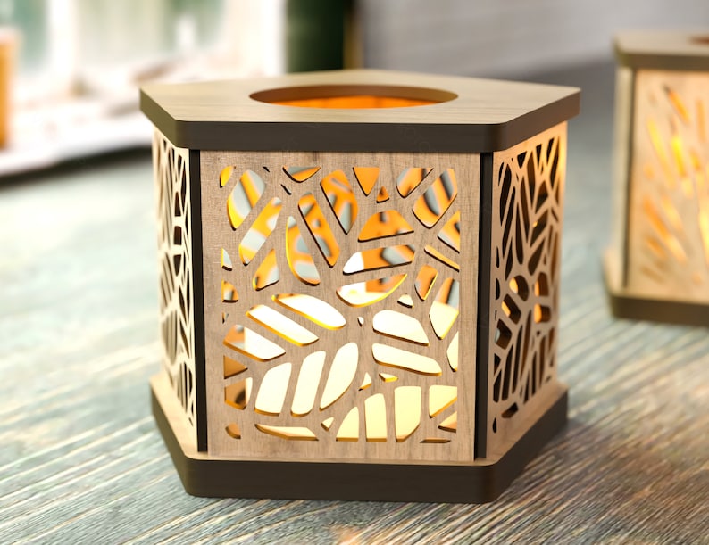 Candle Holder Laser Cut Lamp Plywood Tea Light Lantern Votive - Etsy