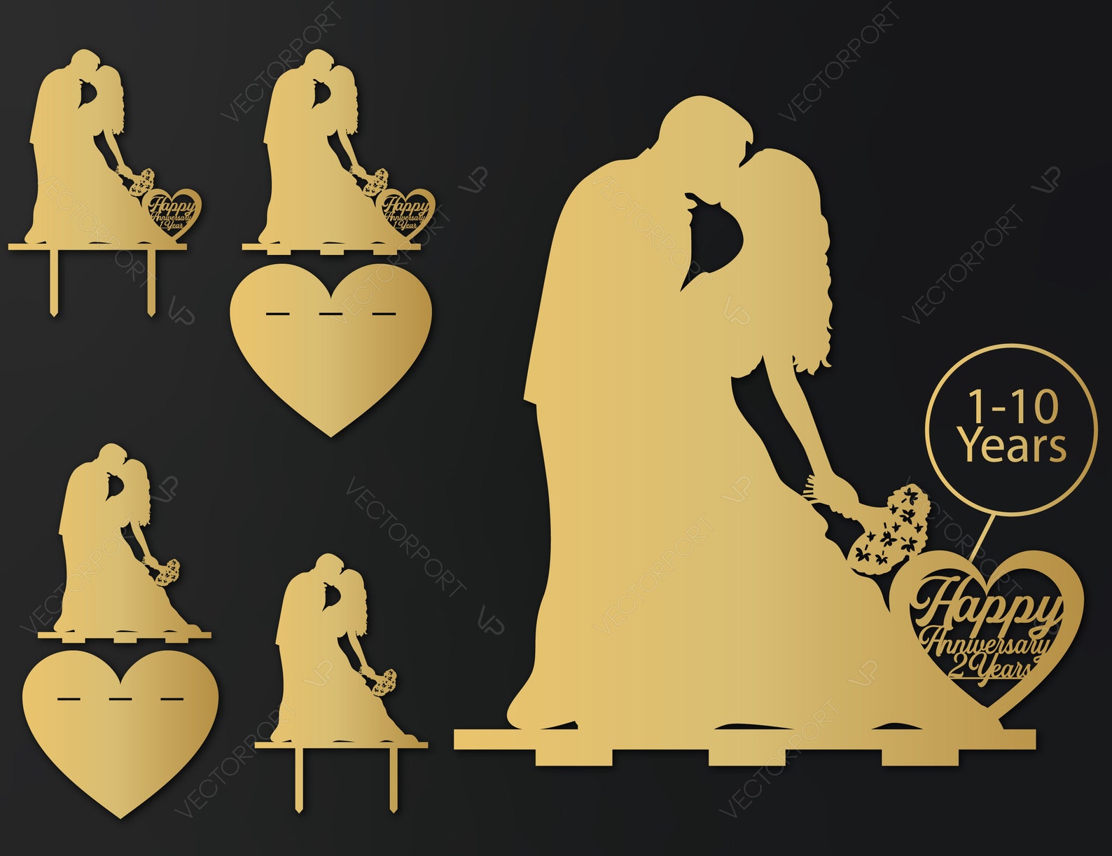 Wedding Cake Topper Bride Groom Anniversary Romantic Mr and - Etsy
