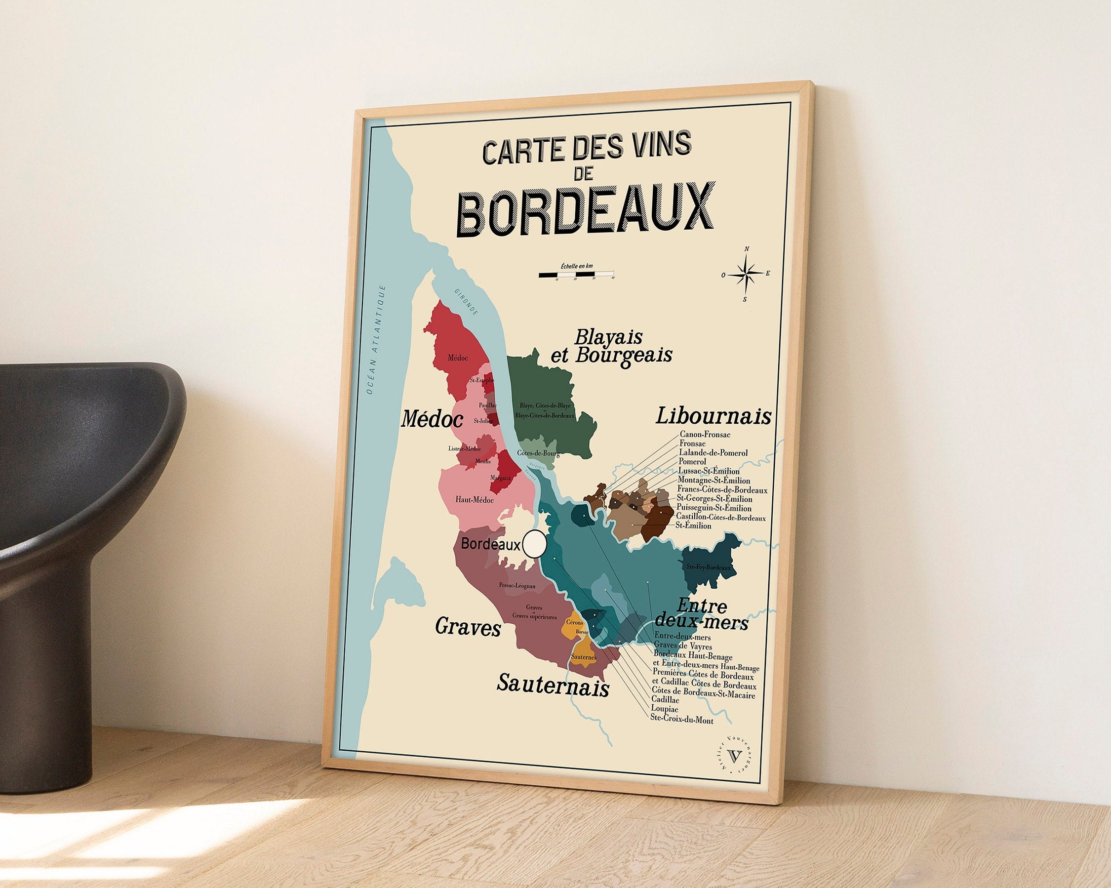 Carte Des Vins de Bordeaux