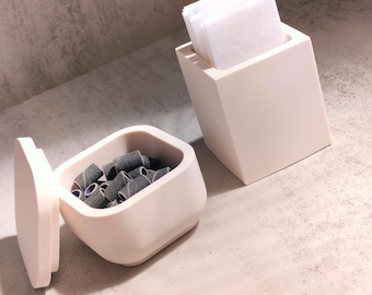 Prep strip pot/storage pots/mandrel/lintfree wipes/nail technician/salon storage
