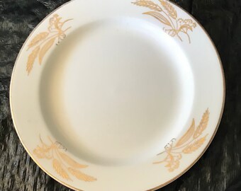 Lifetime China Prairie Gold Dessert Plates