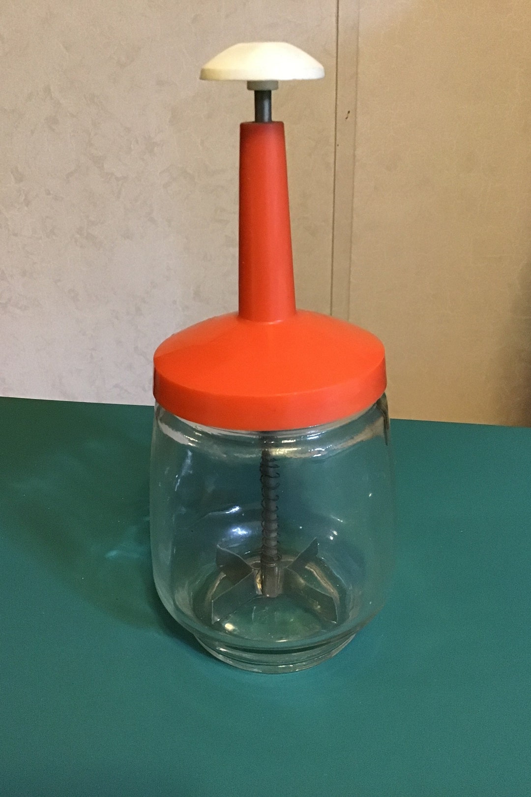 Vintage Glass Nut Chopper Etsy