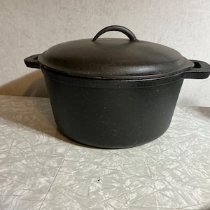 Vintage EMERIL Cast Iron Dutch Oven -10-1/2”