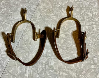 Vintage Pair of Golden Spurs - Unbranded