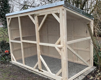 Voliere Gehege Stallung Kleintierhaus Coop Chicken