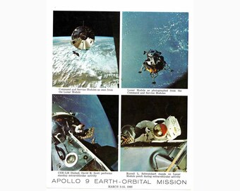 Original Vintage Photo of NASA Apollo IX (USA - 039**)