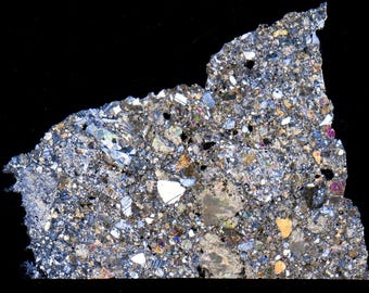 Thin section of meteorite NWA 14692 - Eucrite (NWA - 060*)
