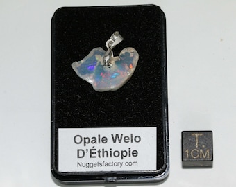 Raw Welo Opal pendant in a box (1.4 grams - 028**)