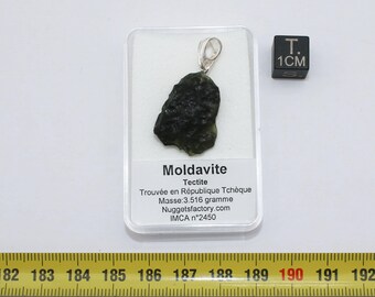 Moldavite Pendant Necklace (Czech Republic - 3.51 grams - 030**)