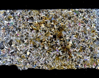 Thin section of meteorite NWA 13787 - Eucritic achondrite (NWA - 064*)