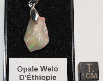 Raw Welo Opal pendant in a box (1.65 grams - 022**)