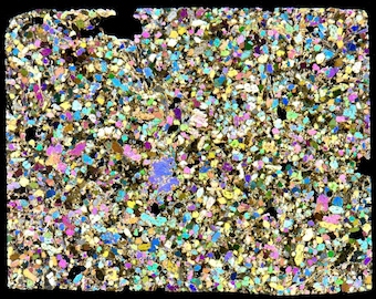 Thin section of meteorite NWA 15896 - Achondrite ungrouped (NWA - 061*)