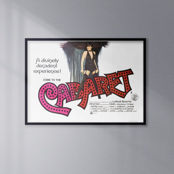 Cabaret, 1972. Giclée Art Print Formats A4 /A3/ A2/ A1