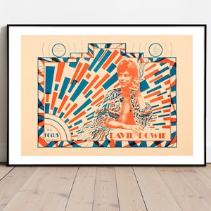 David Bowie Ziggy Stardust Tour Poster Giclée Art Print.  A4/ A3/ A2/ A1 sizes