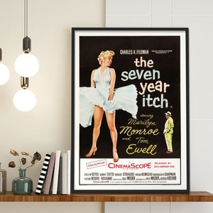 Impresión artística Giclée de La comezón del séptimo año en tamaños A4/A3/A2/A1
