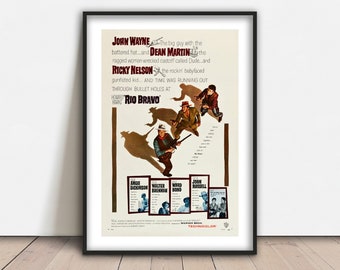 リオ・ブラボー (1959) ジョン・ウェイン カルト西部劇映画ポスター