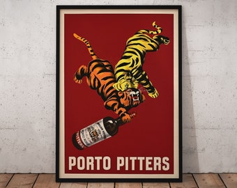 Porto Pitters, Leonetto Cappiello Giclée Art Print.  A4/ A3/ A2/ A1 sizes