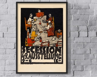 Egon Schiele Secession Exhibition Art Print - Fine Art