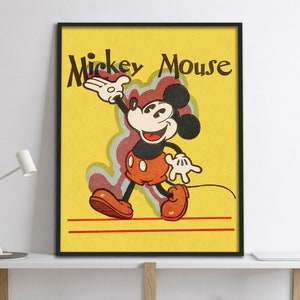 Mickey Mouse Giclée Art Print.  8 x 10&quot;/ 16 x 20&quot; sizes