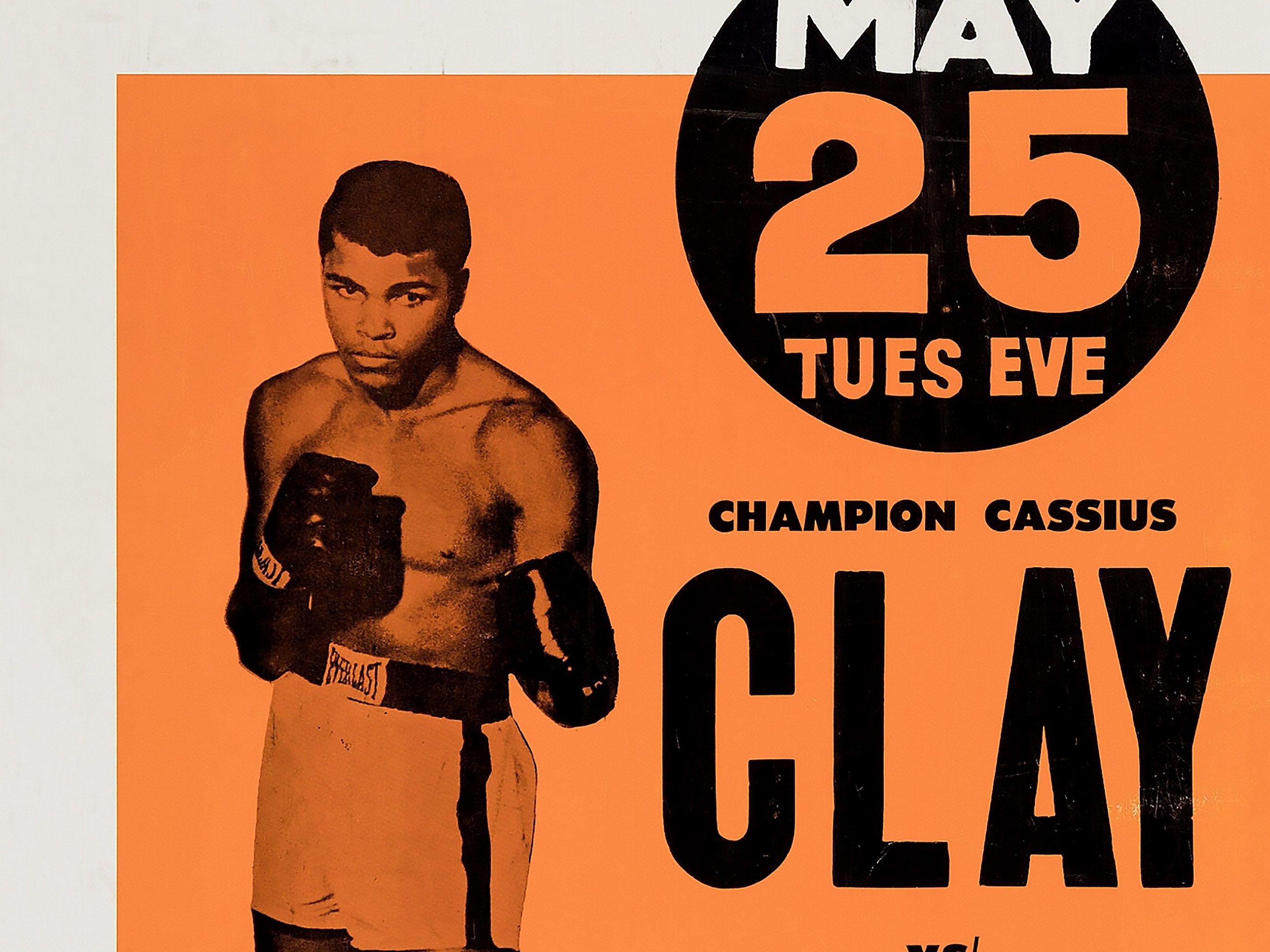 Muhammad Ali knocks down Sonny Liston in 1965 title fight