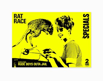 The Specials, Rat Race Giclée Art Print A4/ A3/ A2/ A1 Sizes - Etsy