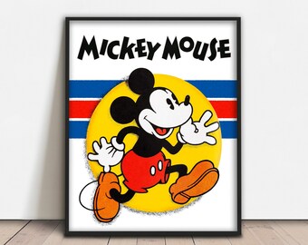 1930 ミッキーマウス ポスター ヴィンテージ ディズニー映画ポスター