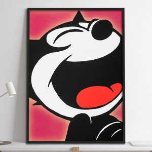 Felix the Cat Giclée Art Print.  A4/ A3/ A2/ A1 sizes