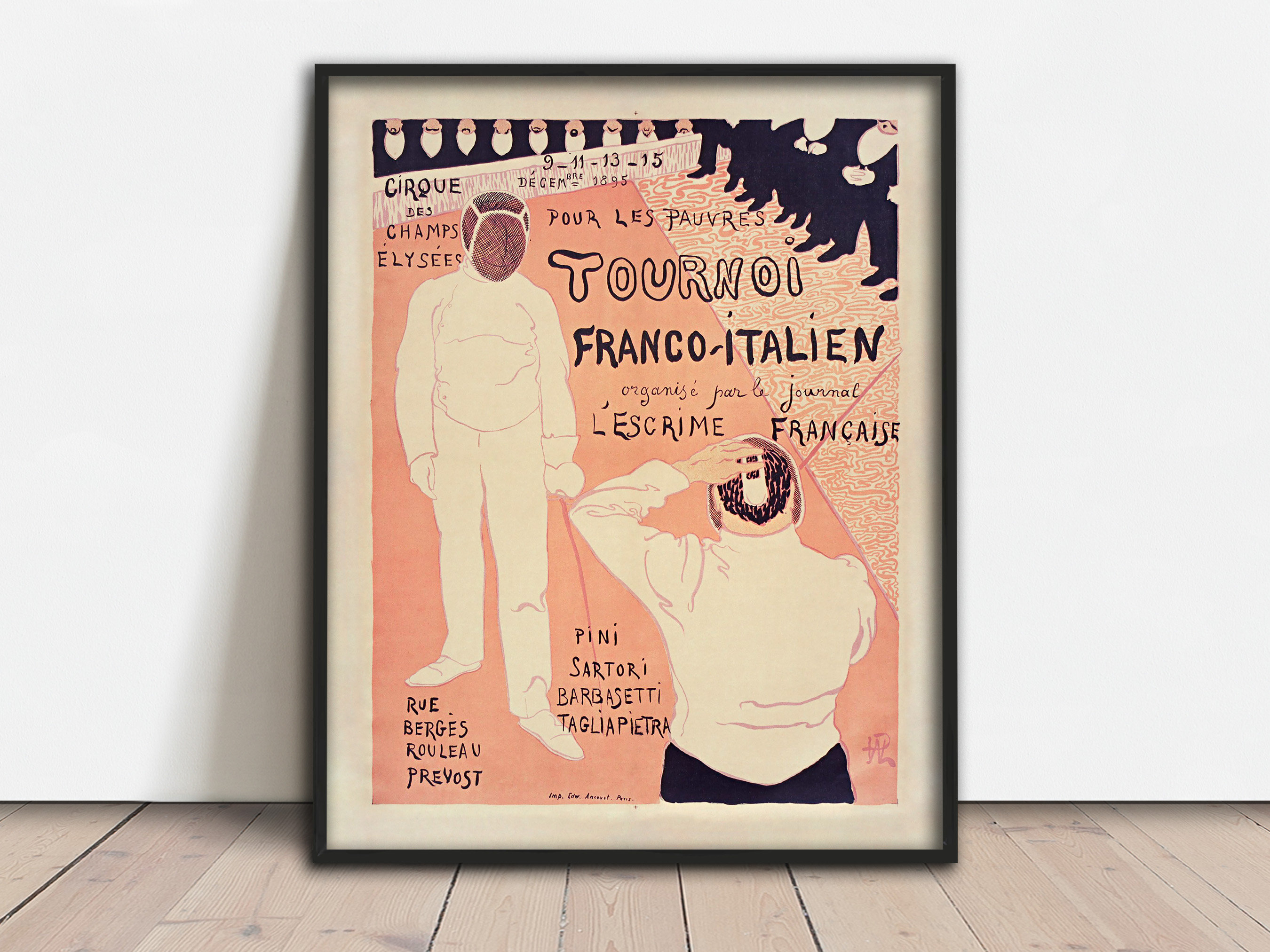 Fencing Tournament Giclée Art Print